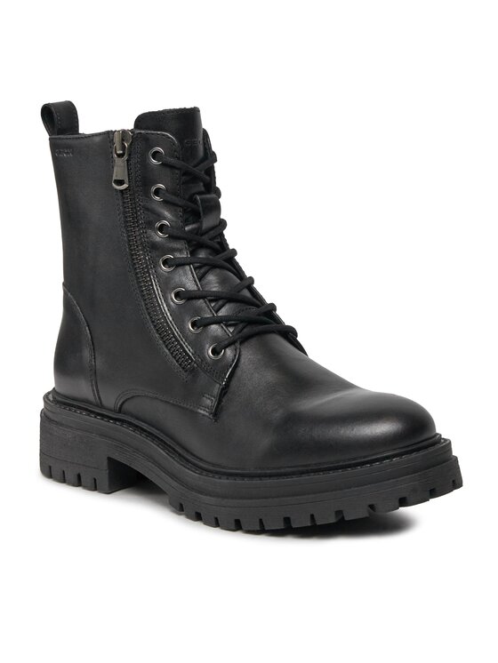 Geox Trapper stila apavi Geox D Iridea F D16HRF 00043 C9999 Melns