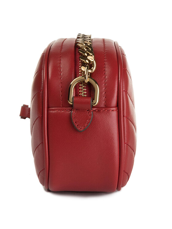 Tory Burch Kabelka Tory Burch Kira Chevron Camera Bag 60227 Bordová