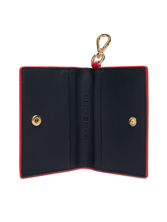 Tommy Hilfiger Etui za kreditne kartice Tommy Hilfiger Th Icon Cc Holder W/Strap AW0AW18480 Rdeča