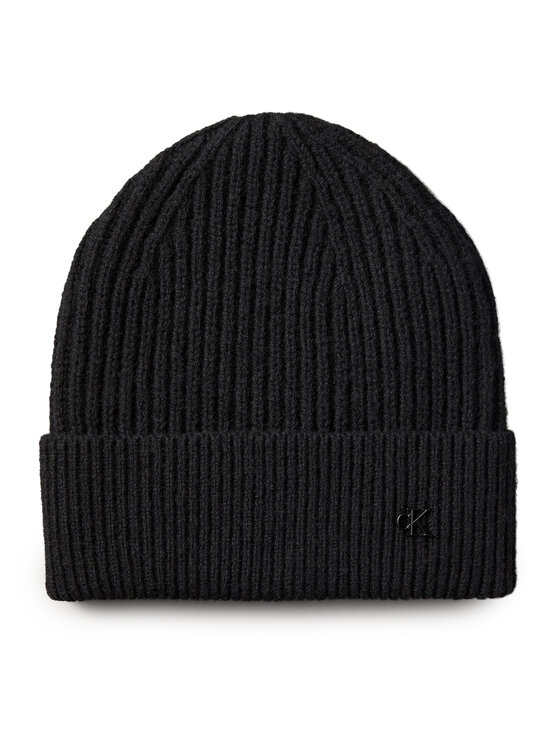 Calvin Klein Čiapka Calvin Klein Ck Metal Wool Beanie LV04D8032G Čierna