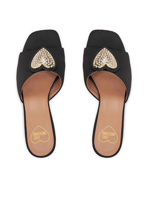 LOVE MOSCHINO Şlapi LOVE MOSCHINO JA28045G0IJO0000 Negru