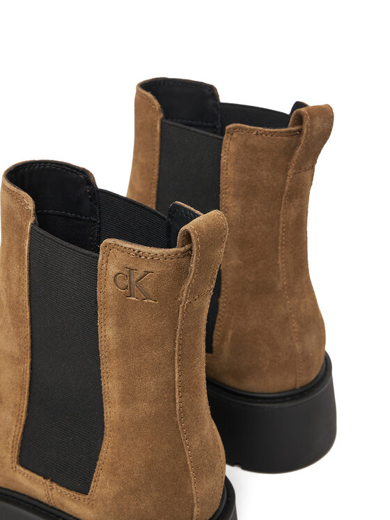 Calvin Klein Jeans Botines Chelsea Calvin Klein Jeans Chunky YW0YW02071 Beis