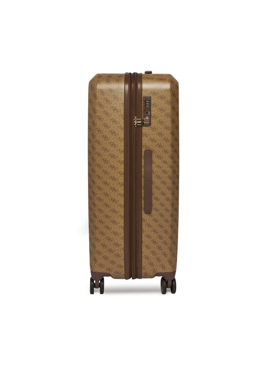 Guess Velik kovček Guess Latona Travel TWHK92 11988 Temno bež