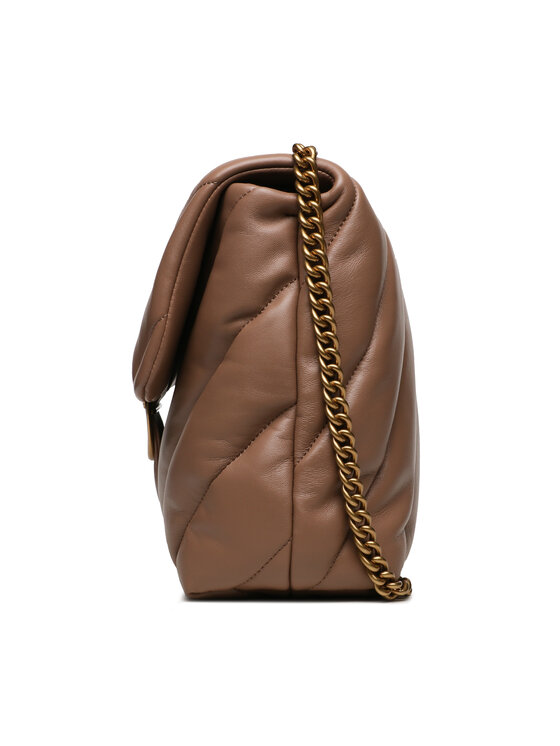 PINKO Ročna torba PINKO Love Big Puff Cl . AI 23-24 PLTT 100037 A0F2 Rjava