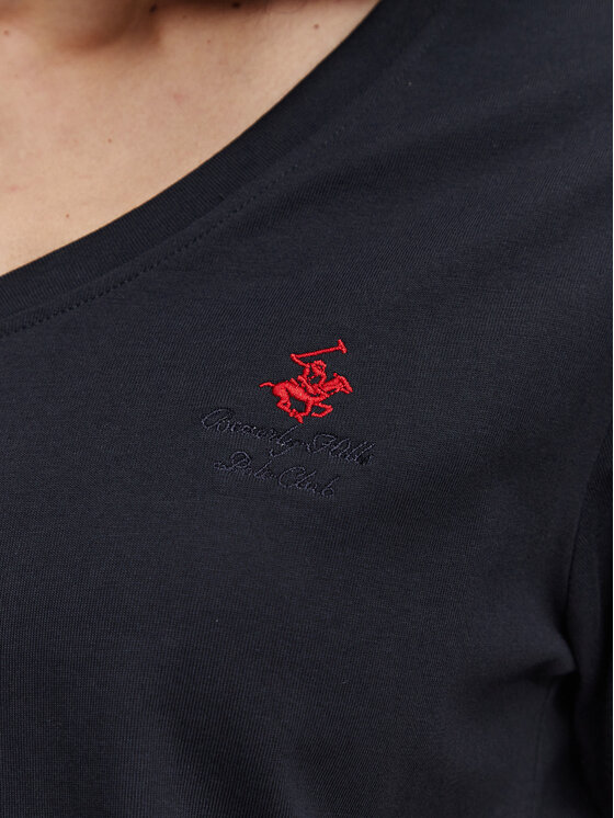 Beverly Hills Polo Club Beverly Hills Polo Club Camiseta P-SS26W-TS516518 Azul marino Regular Fit
