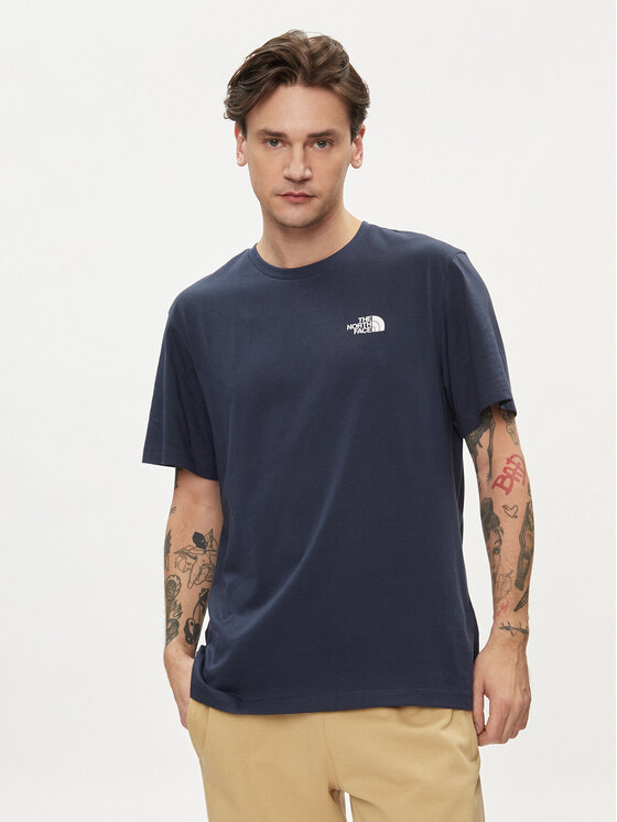 The North Face The North Face Marškinėliai Simple Dome NF0A87NG Tamsiai mėlyna Regular Fit