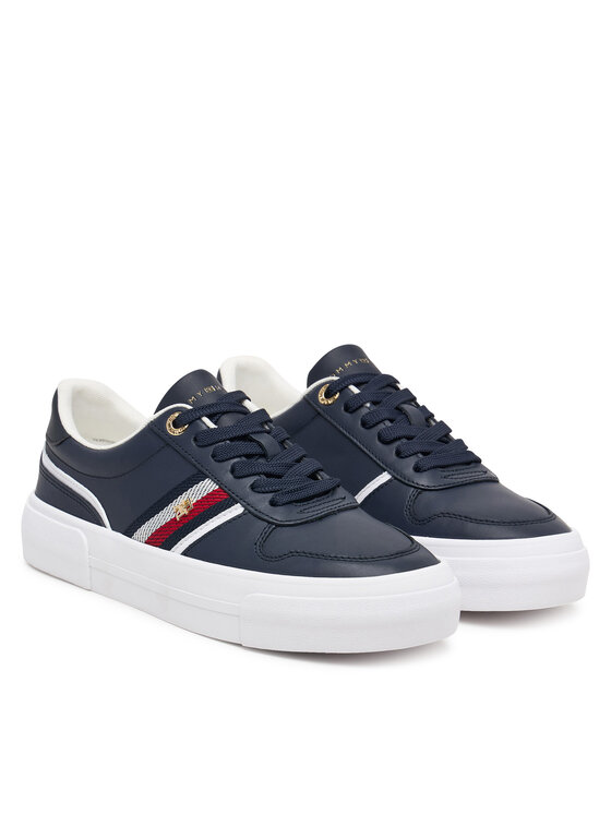 Tommy Hilfiger Αθλητικά Tommy Hilfiger Th Platform Vulc Leather FW0FW09603 Σκούρο μπλε