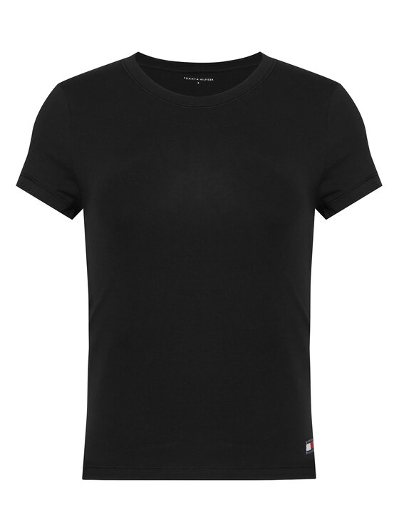 Tommy Hilfiger Tommy Hilfiger Conjunto de camisetas UW0UW06657 Negro Slim Fit