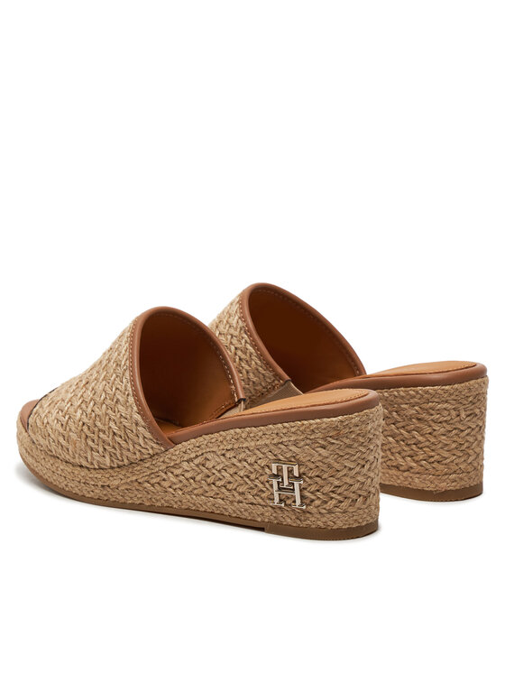 Tommy Hilfiger Espadrile Tommy Hilfiger Th Rope Wedge Sandal FW0FW07927 Bej