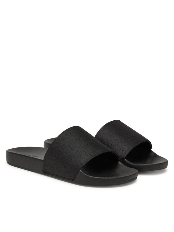 Calvin Klein Šlepetės Calvin Klein Pool Slide Jaq Mono HM0HM01762 Juoda