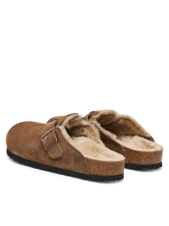 Birkenstock Παντόφλες Birkenstock Boston Shearling 1032440 Καφέ