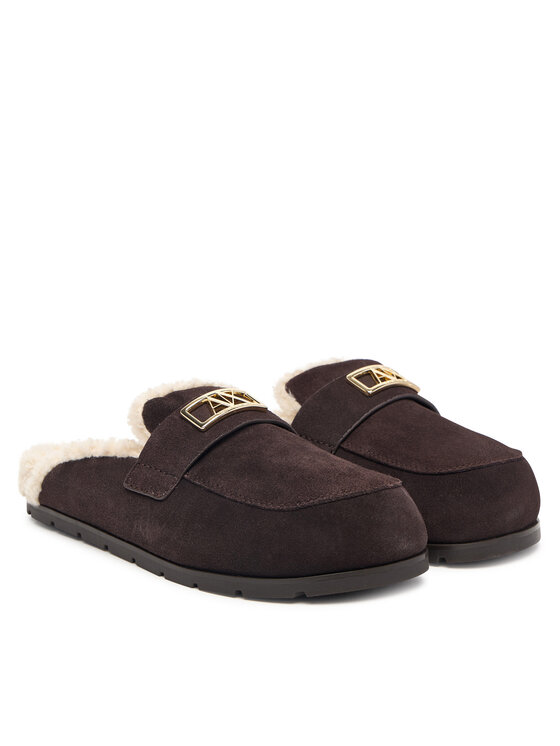 Armani Exchange Natikači Armani Exchange XW003096 AF27450 M6444 Temno rjava