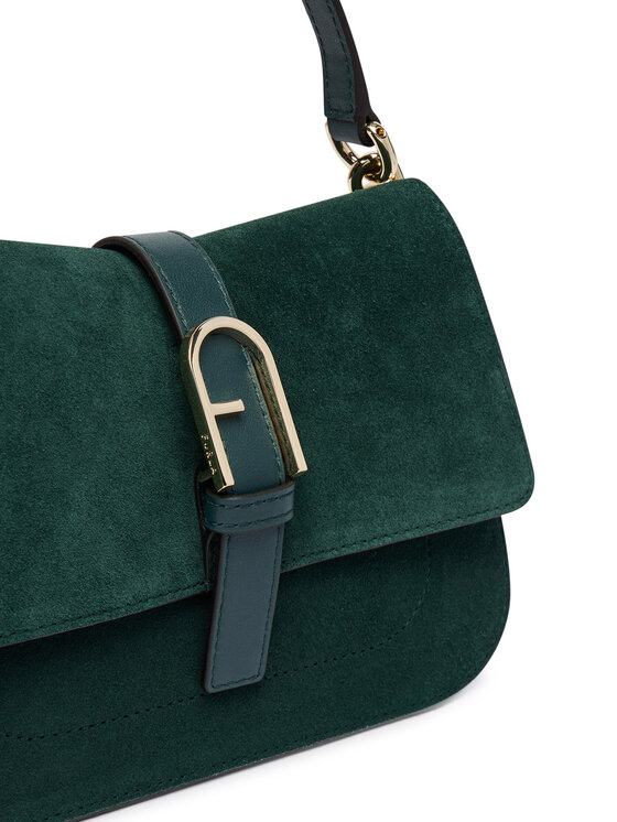 Furla Handtasche Furla Flow Mini Top Handle WB01032 BX3045 CN 5137S Dunkelgrün