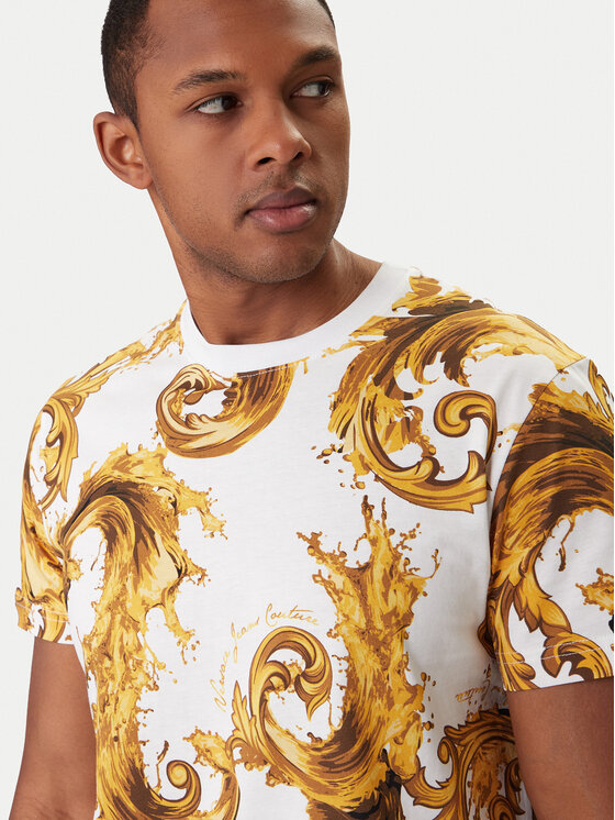 Versace Jeans Couture Versace Jeans Couture Camiseta 80GAH6S0 JS543 Blanco Regular Fit