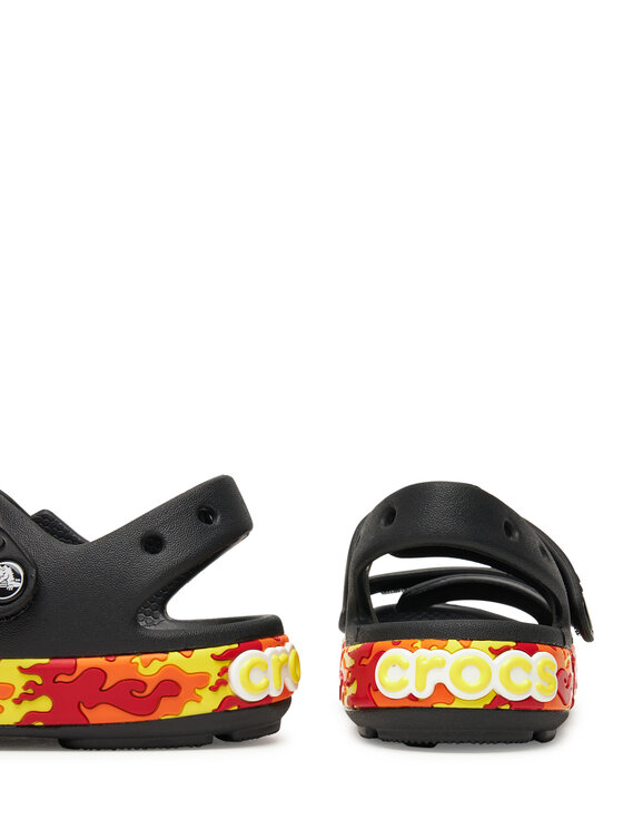 Crocs Босоніжки Crocs Crocband Cruiser Flames Sandal Kids 211268 Чорний