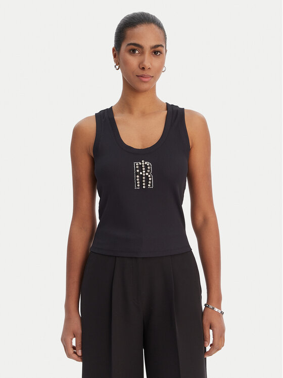 Fracomina Fracomina Top FP26ST2003J42701 Negro Slim Fit