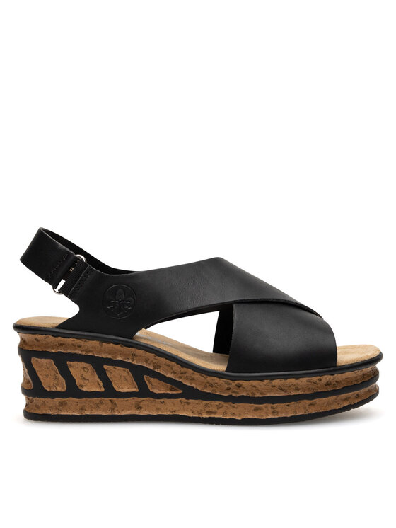 Rieker Sandali Rieker 68189-00 Nero