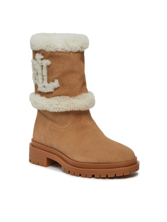 LAUREN RALPH LAUREN Botki LAUREN RALPH LAUREN 802915440001 Brązowy