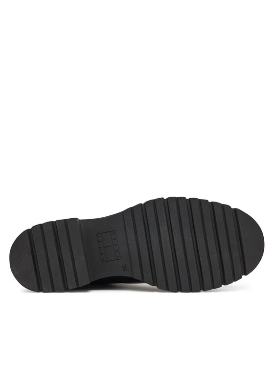 Tommy Jeans Botas Tommy Jeans Tjw Lace Up Leather Boot EN0EN02824 Negro