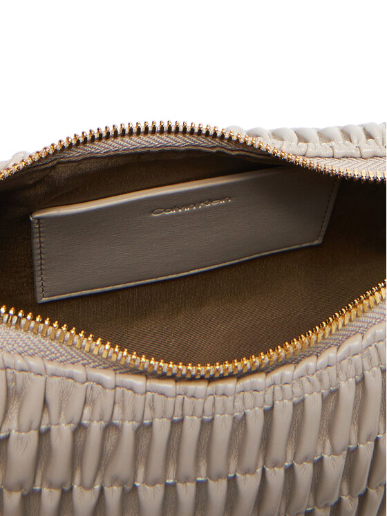 Calvin Klein Τσάντα Calvin Klein Ruched Drop Shoulder Bag LV04K3088G Μπεζ