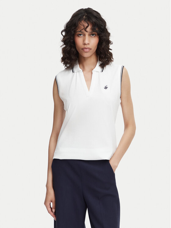 Beverly Hills Polo Club Beverly Hills Polo Club Polo P-SS26W-P0022 Blanco Regular Fit