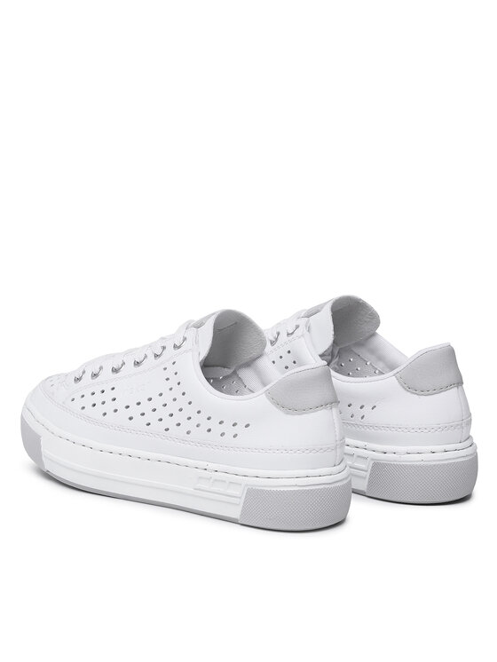 Rieker Sneakers Rieker L8849-80 Alb