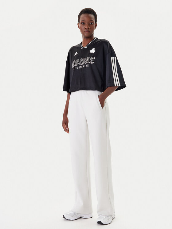 adidas adidas Футболка Tiro Cut 3-Stripes JG4097 Чорний Oversize