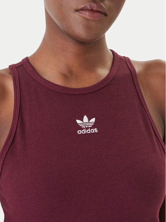 adidas adidas Top Essentials KD3824 Guinda/burdeos Slim Fit