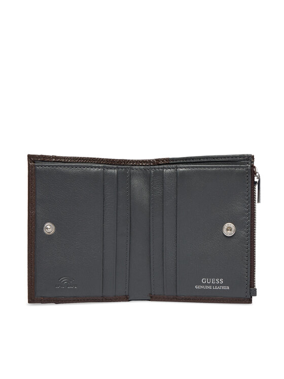 Guess Портфейл Guess SMMISB LEA03 Тъмнокафяв