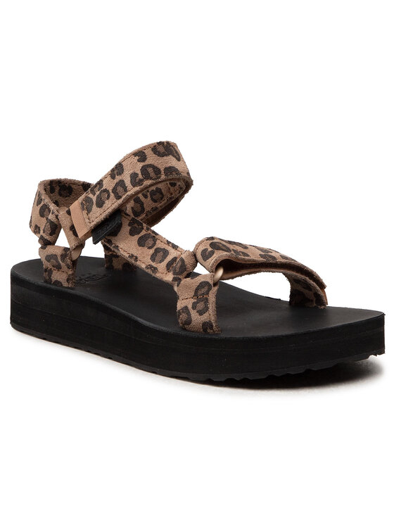 Teva Sandalias Teva W Midform Universal Leopard 1119070 Marrón