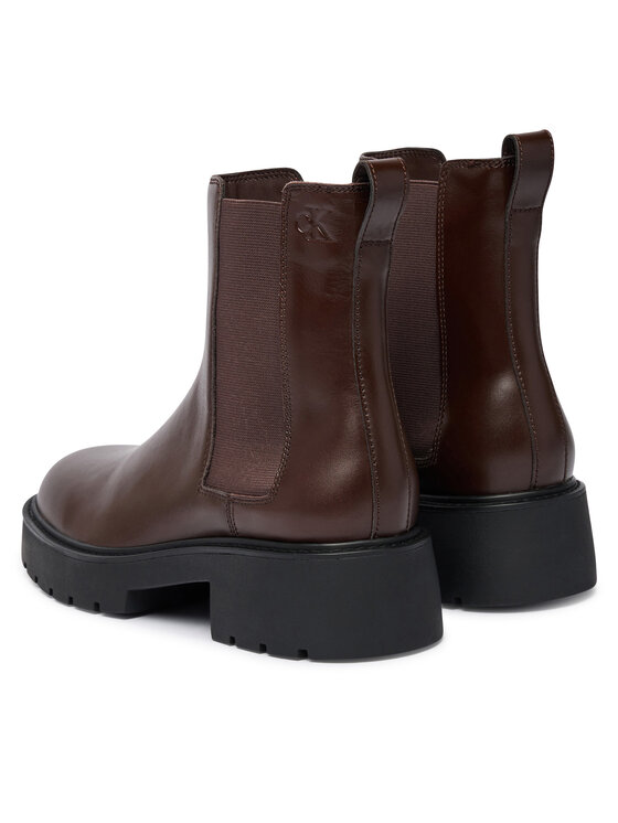 Calvin Klein Ghete Jodhpur Calvin Klein Chunky Chelsea Boot Pol Lth HW0HW03267 Negru