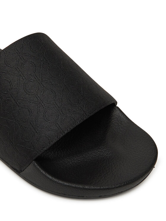 Calvin Klein Šlepetės Calvin Klein Pool Slide Jaq Mono HM0HM01762 Juoda