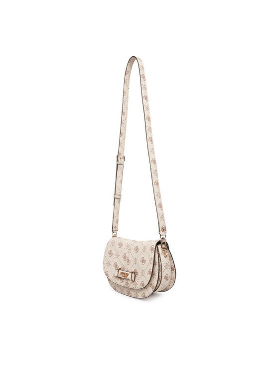 Guess Geantă Guess Carrie Logo HWGP98 98200 Écru