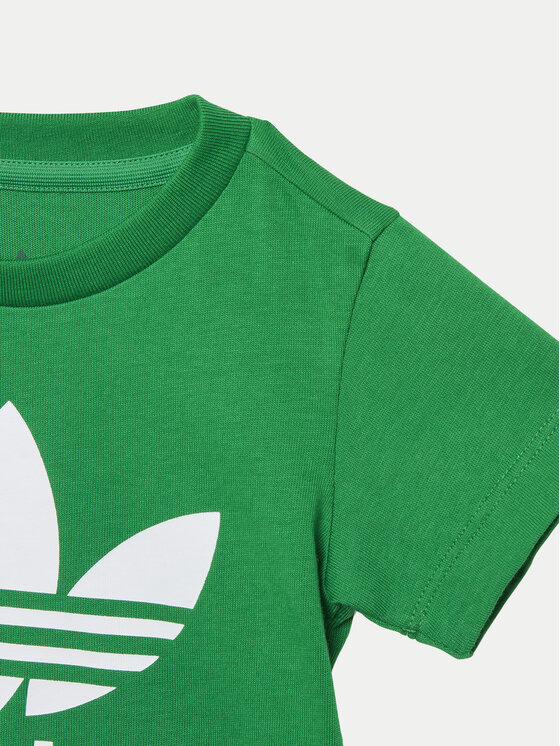 adidas adidas Marškinėliai Trefoil IY4028 Žalia Regular Fit