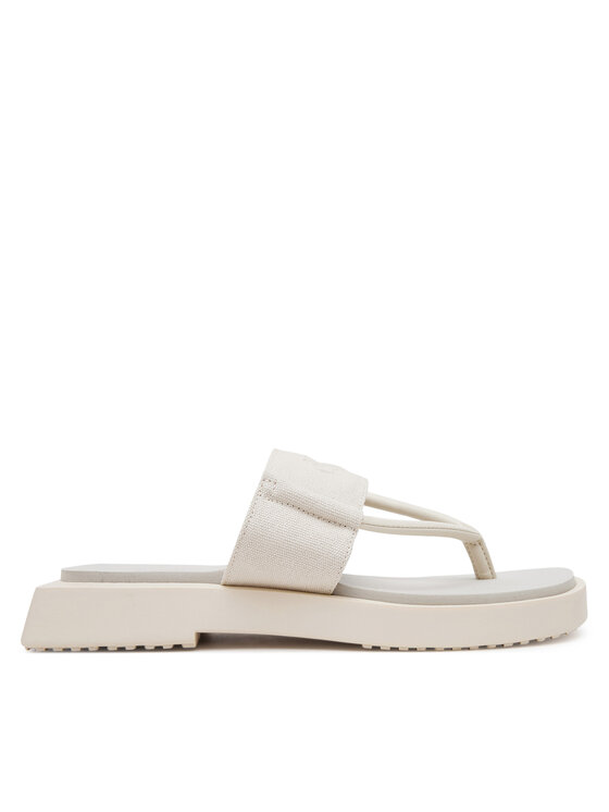 Calvin Klein Jeans Flip flop Calvin Klein Jeans Sq Low Wedge Sandal Rope YW0YW01717 Bej