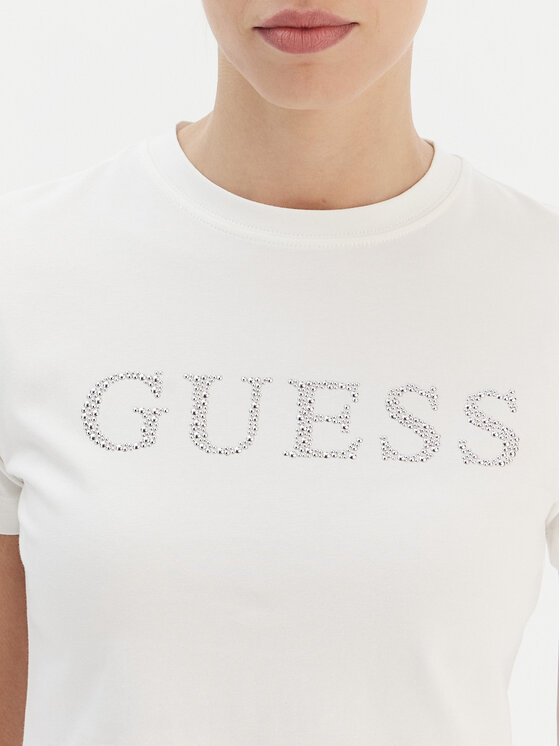 Guess Guess Футболка V6RI20 J1314 Білий Regular Fit