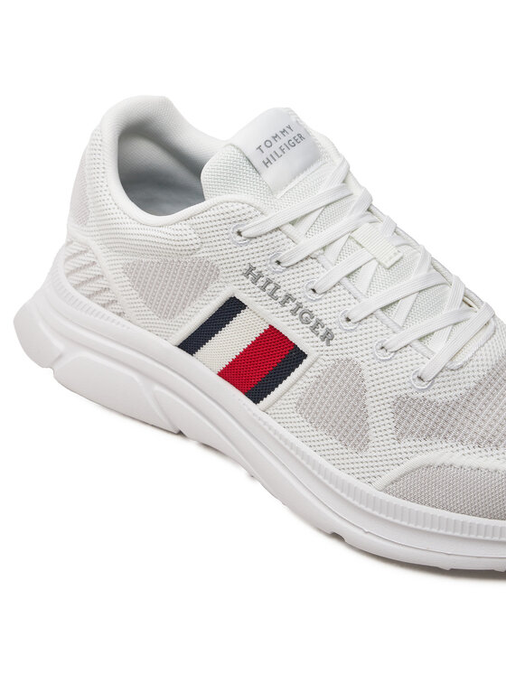Tommy Hilfiger Superge Tommy Hilfiger Modern Runner Knit Evo Ess FM0FM05245 Bela