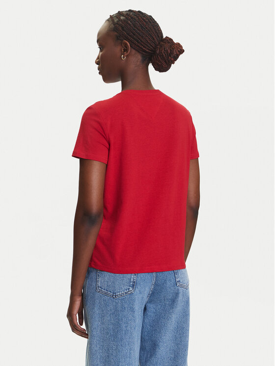 Tommy Jeans Tommy Jeans Camiseta Essential DW0DW21404 Rojo Regular Fit