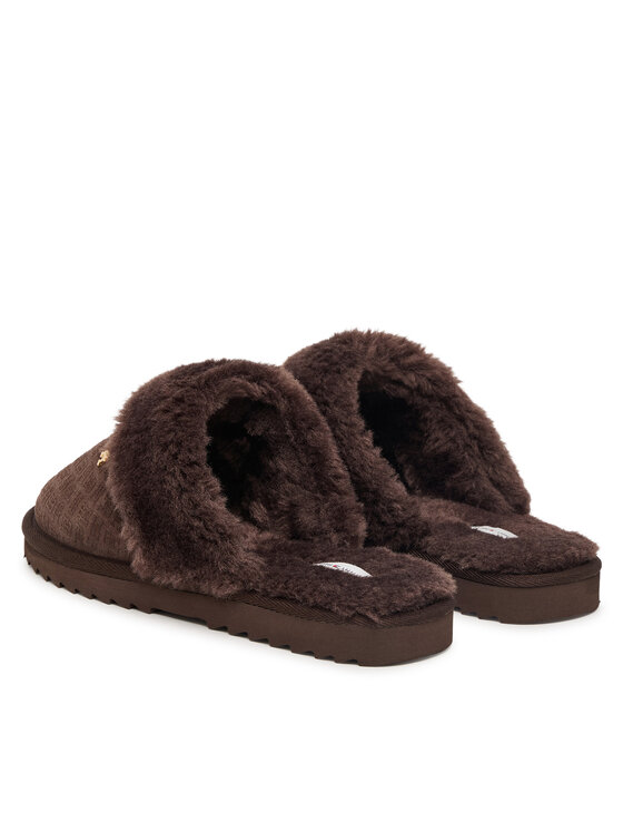 Tommy Hilfiger Pantuflas Tommy Hilfiger Th Premium Shearling Shoes FW0FW09947 Marrón oscuro