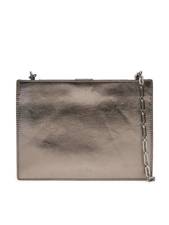 Calvin Klein Táska Calvin Klein Ck Night Square Crossbody_Shiny K60K612793 Ezüst