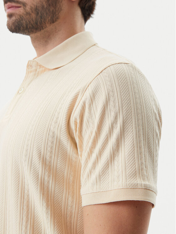 Selected Homme Selected Homme Поло 16094575 Бежевий Regular Fit