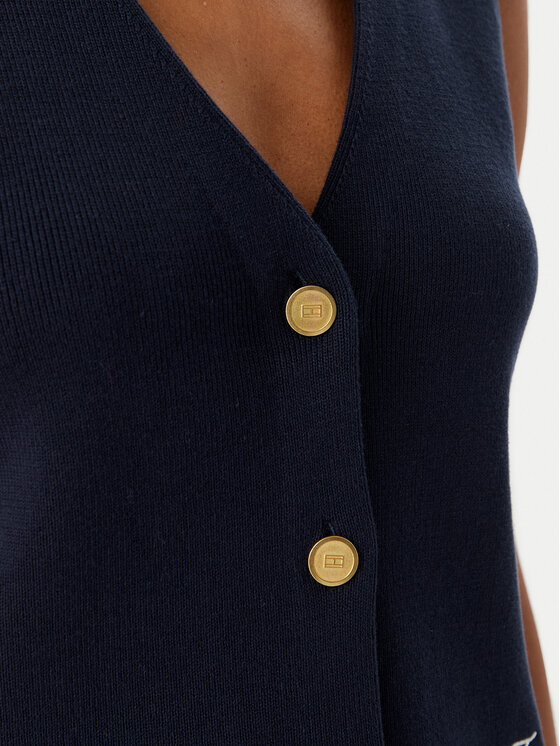 Tommy Hilfiger Tommy Hilfiger Top WW0WW49707 Azul marino Slim Fit