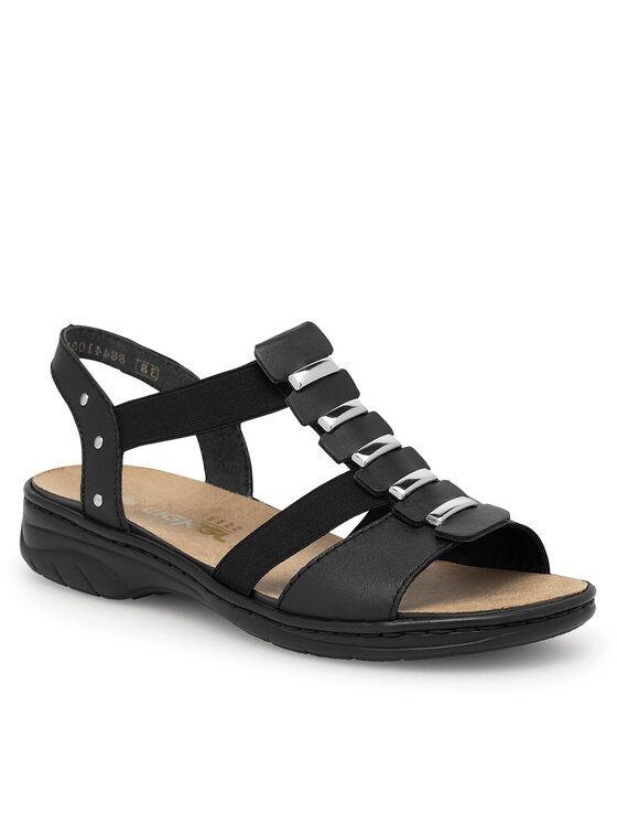 Rieker Sandali Rieker 64580-00 Nero