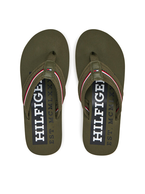 Tommy Hilfiger Flip-flops Tommy Hilfiger Corporate Hilfiger Beach FM0FM05436 Piros