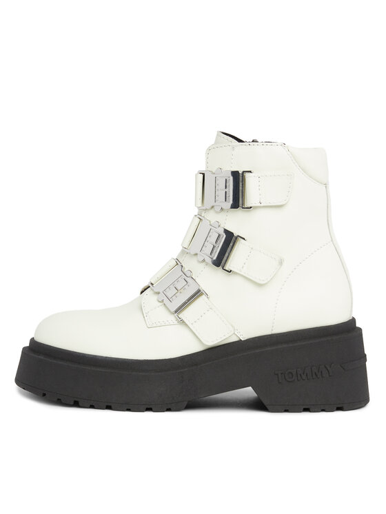 Tommy Jeans Stivaletti Tommy Jeans Tjw Chunky Boot Hardware EN0EN02443 Écru
