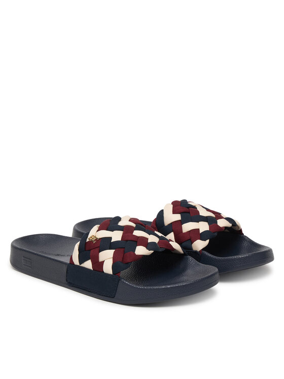 Tommy Hilfiger Iešļūcenes Tommy Hilfiger Th Braided Pool Slide FW0FW09203 Daudzkrāsains