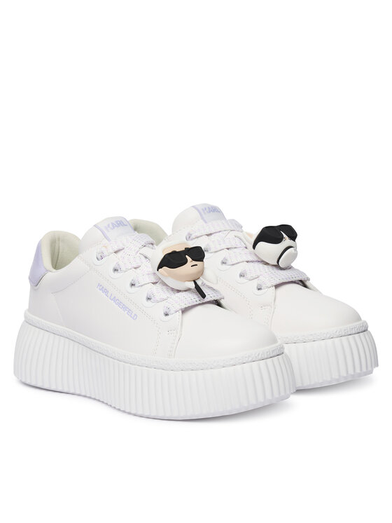 KARL LAGERFELD Снікерcи KARL LAGERFELD Kreeper Lo KL42336T Écru