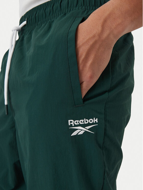 Reebok Reebok Spodnji del trenirke Mieszko RK25722CCM Temno zelena Regular Fit