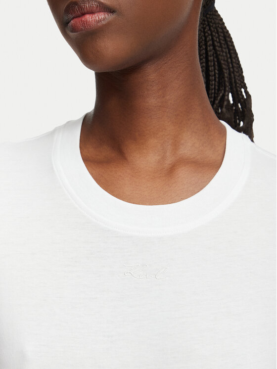 KARL LAGERFELD KARL LAGERFELD Camiseta B2W17094 Blanco Regular Fit