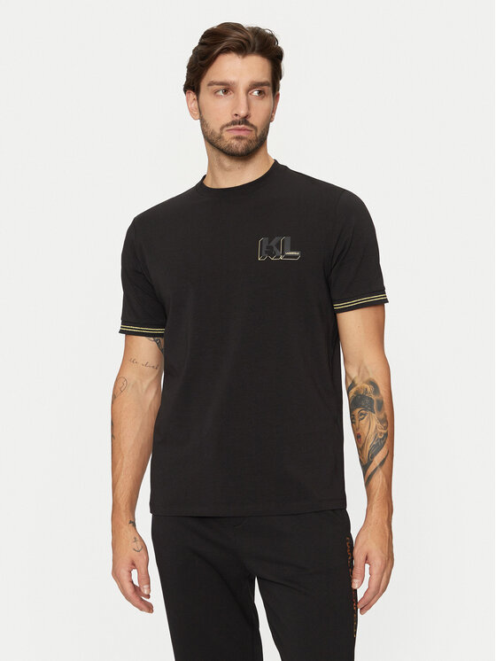 KARL LAGERFELD KARL LAGERFELD Camiseta 755463 551235 Negro Regular Fit